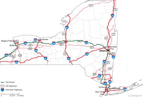 Map Of New York Highways - Alyssa Marianna