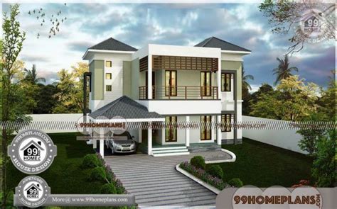 Two Storey House Plans with Balcony 80+ House Designs Contemporary ...