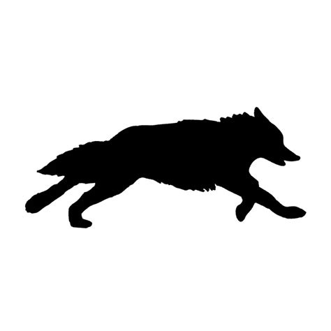 18.5*7.8CM Running Wolf Silhouette Car Styling Decal Cool Creative ...