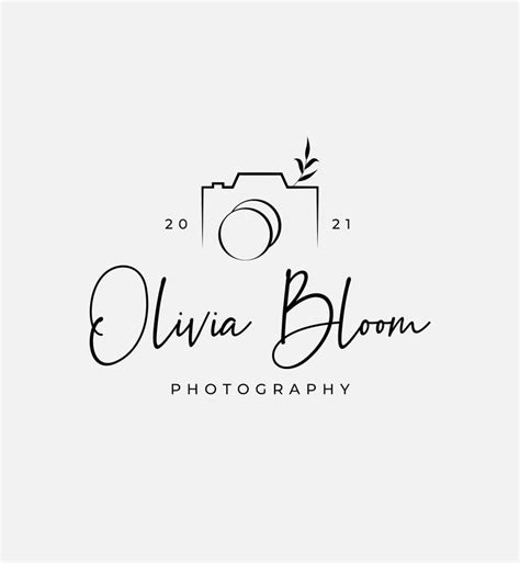 Photography Logo Design | Camera Logo | Feminine Logo