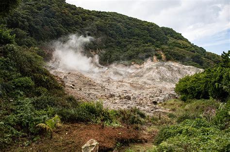 Soufriere Drive In Volcano Saint Lucia Stock Photo - Download Image Now ...