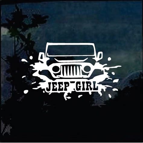 Jeep Girl A4 Jeep – Jeep Wrangler Decals | Custom Made In the USA ...