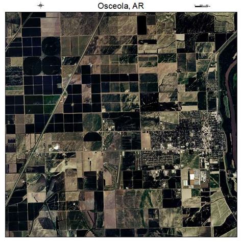 Aerial Photography Map of Osceola, AR Arkansas