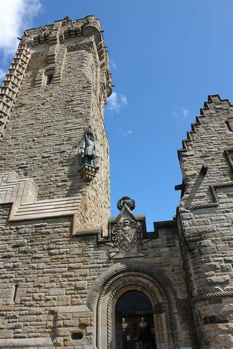 WALLACE MONUMENT Visitors climb the 246 step spiral staircase to the ...