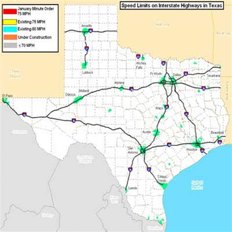 Interstate 20 - Interstate-Guide - Texas Mile Marker Map I 20 ...