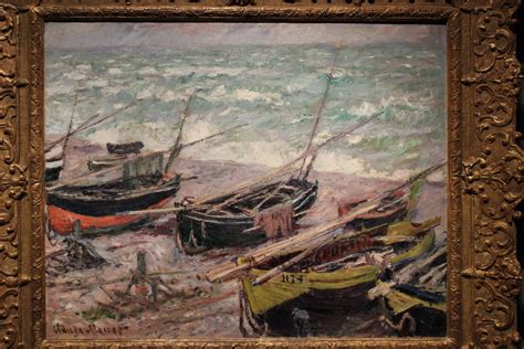 Fishing Boats in Étretat by Claude Monet | USEUM