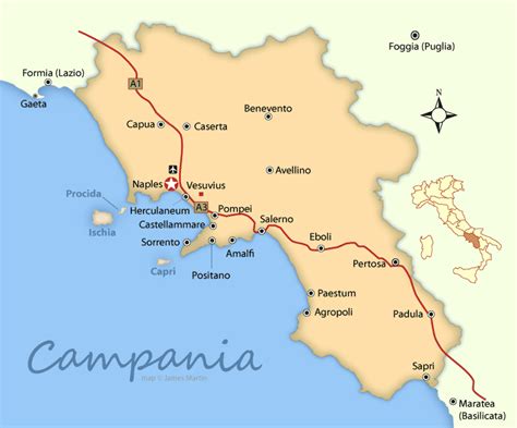 Campania Maps and Travel Guide | Campania, Italy map, Campania italy