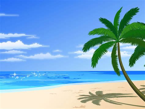 cartoon beach background - Clip Art Library