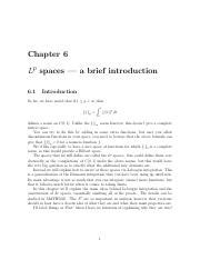 7-Lp-spaces.pdf - Chapter 6 Lp spaces a brief introduction 6.1 ...