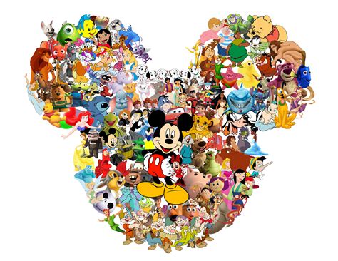 collage disney characters - art class project by me | Arte de mickey ...