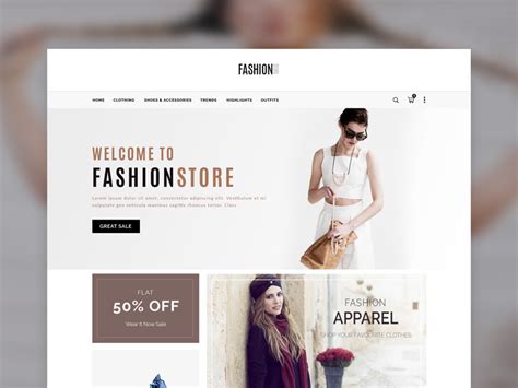 eCommerce Fashion Store Website Template PSD – Download PSD