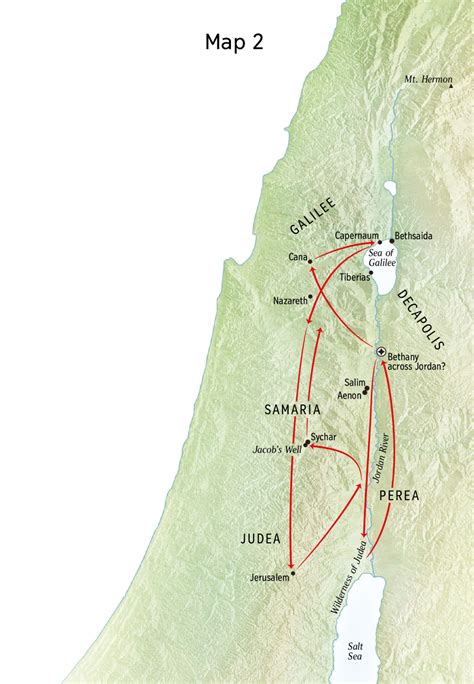 Jordan River Map Jesus Time - Share Map