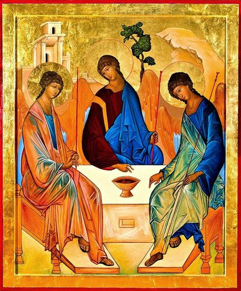 KANDYLAKI: Andrei Rublev’s Icon of the Holy Trinity.