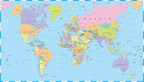 World Map Showing Borders | Images and Photos finder