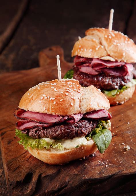 Garlic Pastrami Burgers - Derrick Riches