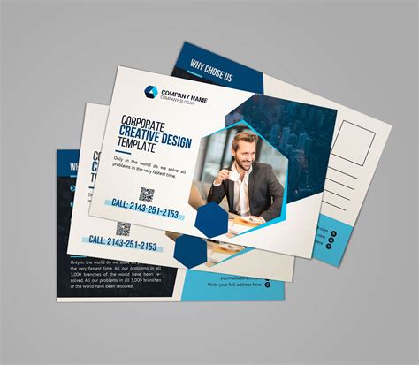 Corporate Postcard Design • Graphic Nitro | Stock Graphic Templates Store