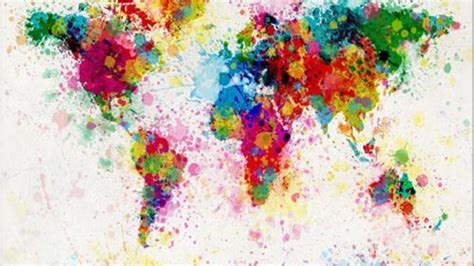 Colorful World Map - backiee