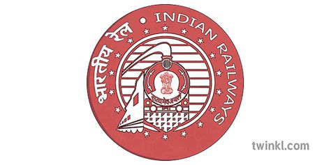 Indian railways Logo Illustration - Twinkl