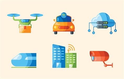 Smart City Icon Set 2181347 Vector Art at Vecteezy