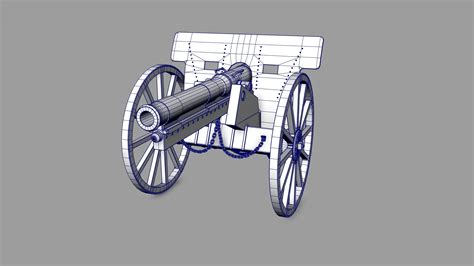 3d model cannon