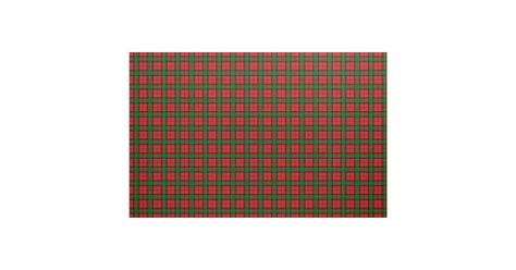 Kerr Tartan Print Fabric | Zazzle