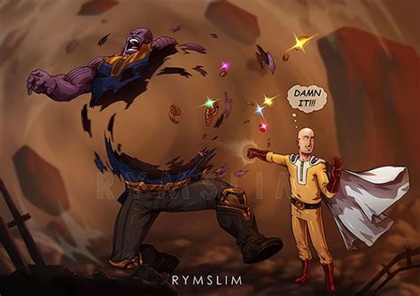 Saitama vs Thanos by rymslm | Saitama, Anime, One punch man