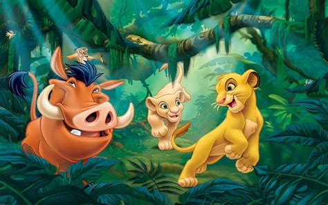 Cartoons Disney The Lion King Simba Nala Timon And Pumba 3560x1600 : 13 ...