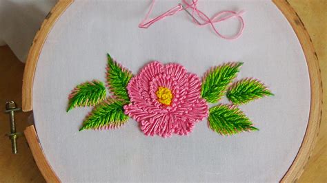 Hand Embroidery: Flower stitch | Hand embroidery flowers, Embroidery ...