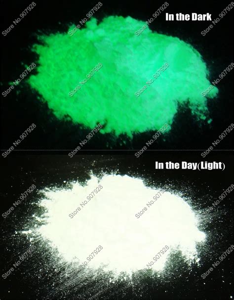 100gram Luminous Phosphor Glow Green Light in the Dark Photoluminescent ...