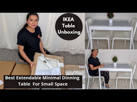 Best Dinning Table For Small Spaces|Unboxing IKEA INDIA Online Shopping ...