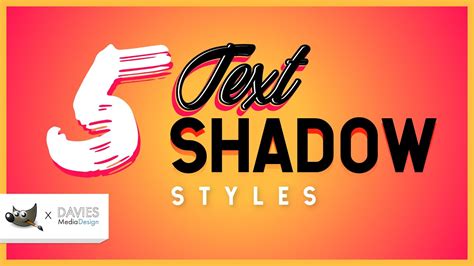 5 Easy and Awesome Text Shadow Effects in GIMP - YouTube