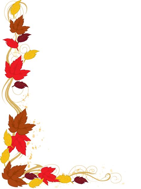 Autumn Leaf Border Clip Art N3 free image download