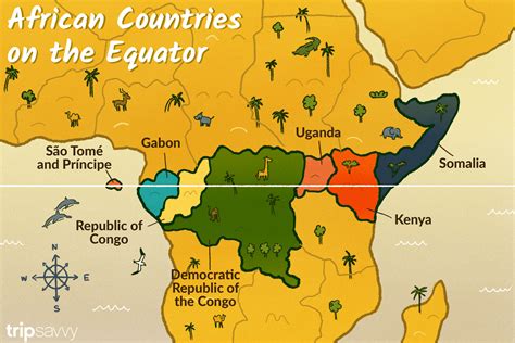 Map Of Africa With Equator - Topographic Map World