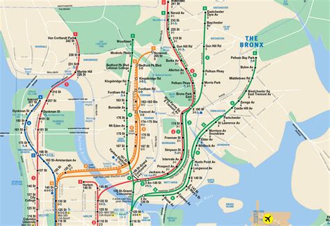 Mta Subway Map Bronx | Time Zones Map