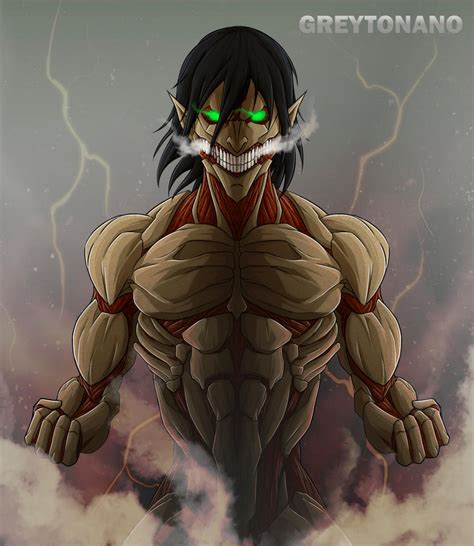 Eren Armored Titan Form by Greytonano on DeviantArt