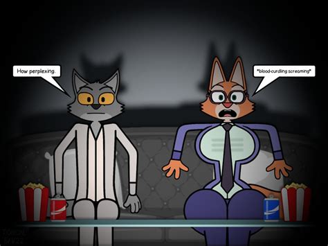 (FA) Mr. Wolf and Diane's scary movie night by MeatBallGaming on DeviantArt