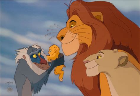 Lion King Baby Simba Hand-Painted Limited Edition Cel - ID: apr22157 ...