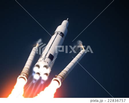 SLS Solid Rocket Boosters Separationのイラスト素材 [22836757] - PIXTA