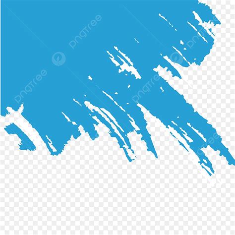 Paint Brush Effect Vector Hd PNG Images, Blue Paint Brush Marks Brush ...