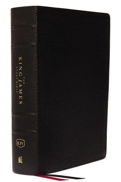 KJV, The King James Study Bible, Genuine Leather, Black, Thumb Indexed ...