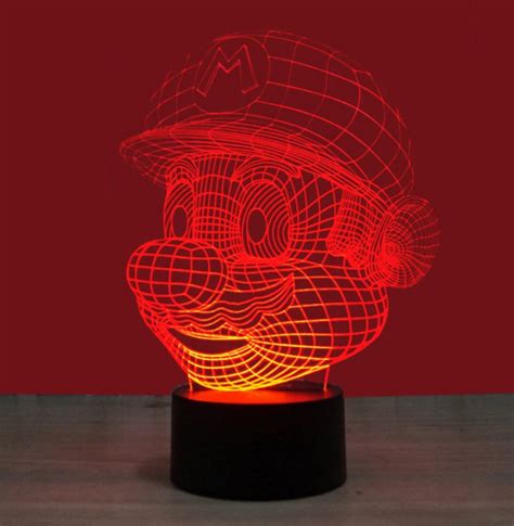 Super Mario 3D Nightlight 3D Visual Creative Lamp — 3D Optical Lamp