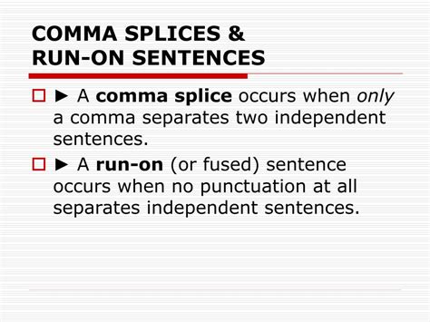 Comma splice examples - usavirt