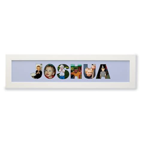 Personalized Name Frame Photo Collage - Available in Blue or Pink ...