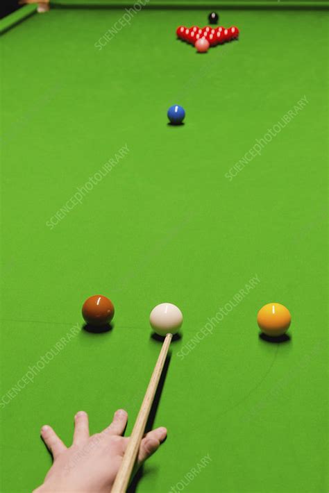 Opening snooker shot - Stock Image - F024/7688 - Science Photo Library