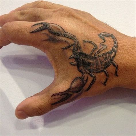 Scorpion Tattoos for Men | Hand tattoos, Hand tattoos for guys, Tattoos ...