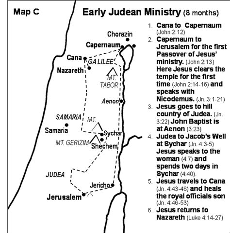 Jesus Gospel Ministry Maps