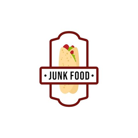 Premium Vector | Junk food logo