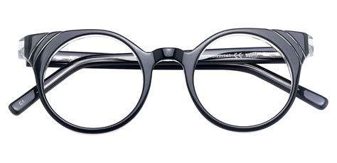 Medina Round Prescription Glasses - Black | Women's Eyeglasses | Payne ...