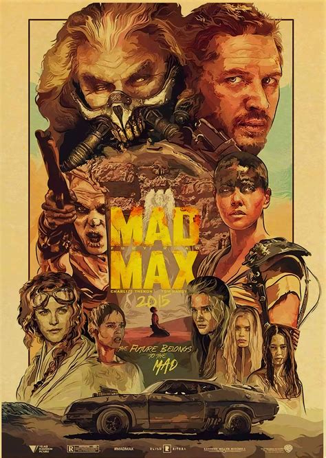 Mad Max Movie Poster Fury Road Print Wall Art Custom Printing - Etsy UK