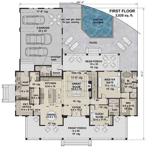 Farmhouse Style House Plans, Modern Farmhouse Plans, Farmhouse Design ...